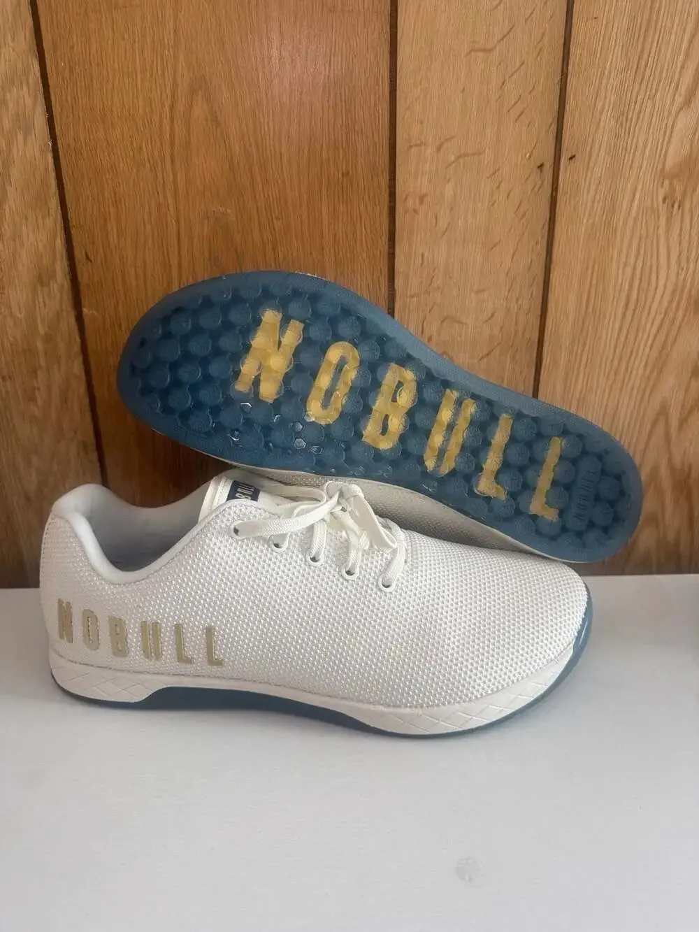 NOBULL Outwork Trainers Pearl White Shoes Men's Size 13 (Model FSFLCTPCWHT)